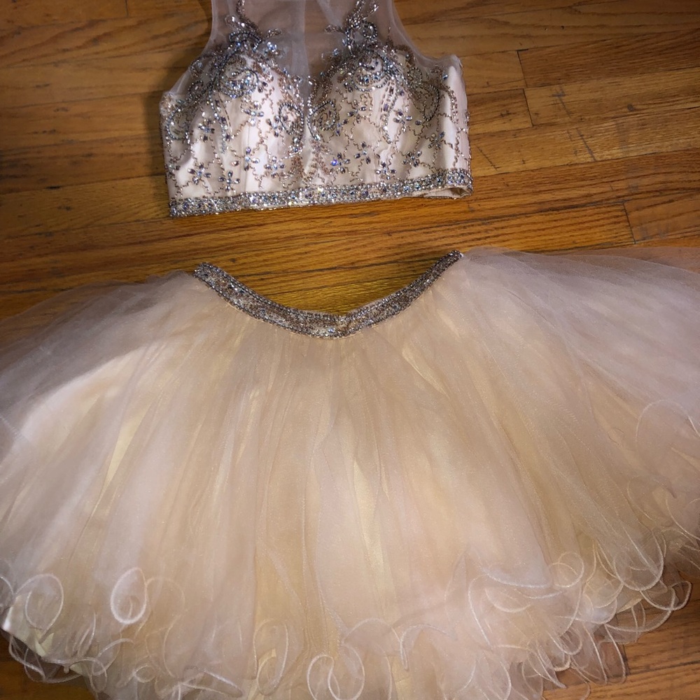 Sequined two piece dress